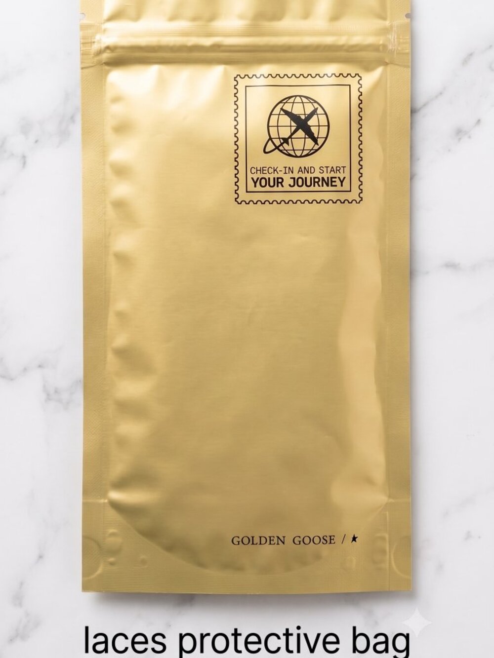 NWT Authentic Golden Goose Laces Metallic Gold - Picture 3 of 4